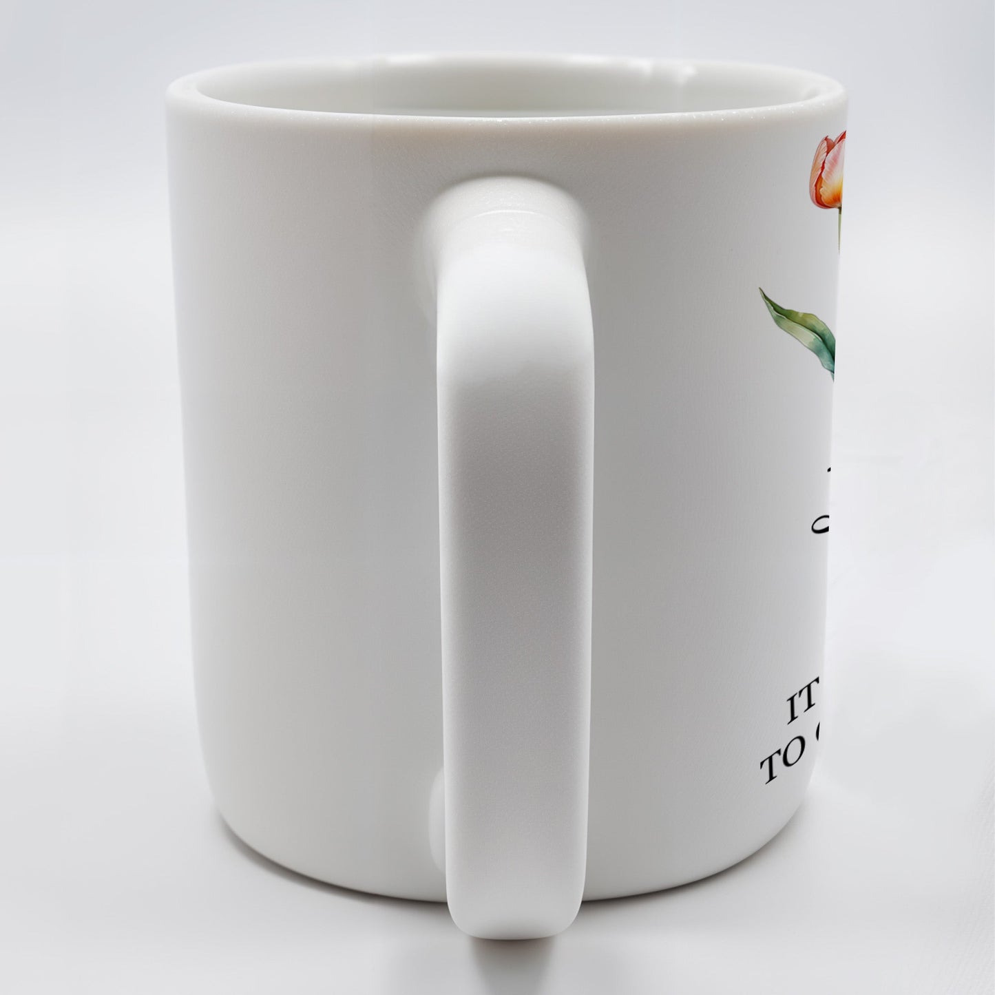 It Takes A Long Time To Grow An Old Friend Floral Design - Personalized Custom Coffee Mug - FM034_MG