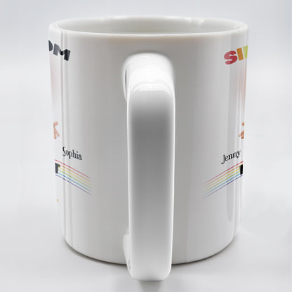 Single Mom, I Do My Best And Let Jesus Do The Rest, Family And Cross - Personalized Custom Coffee Mug - FTH059_MG