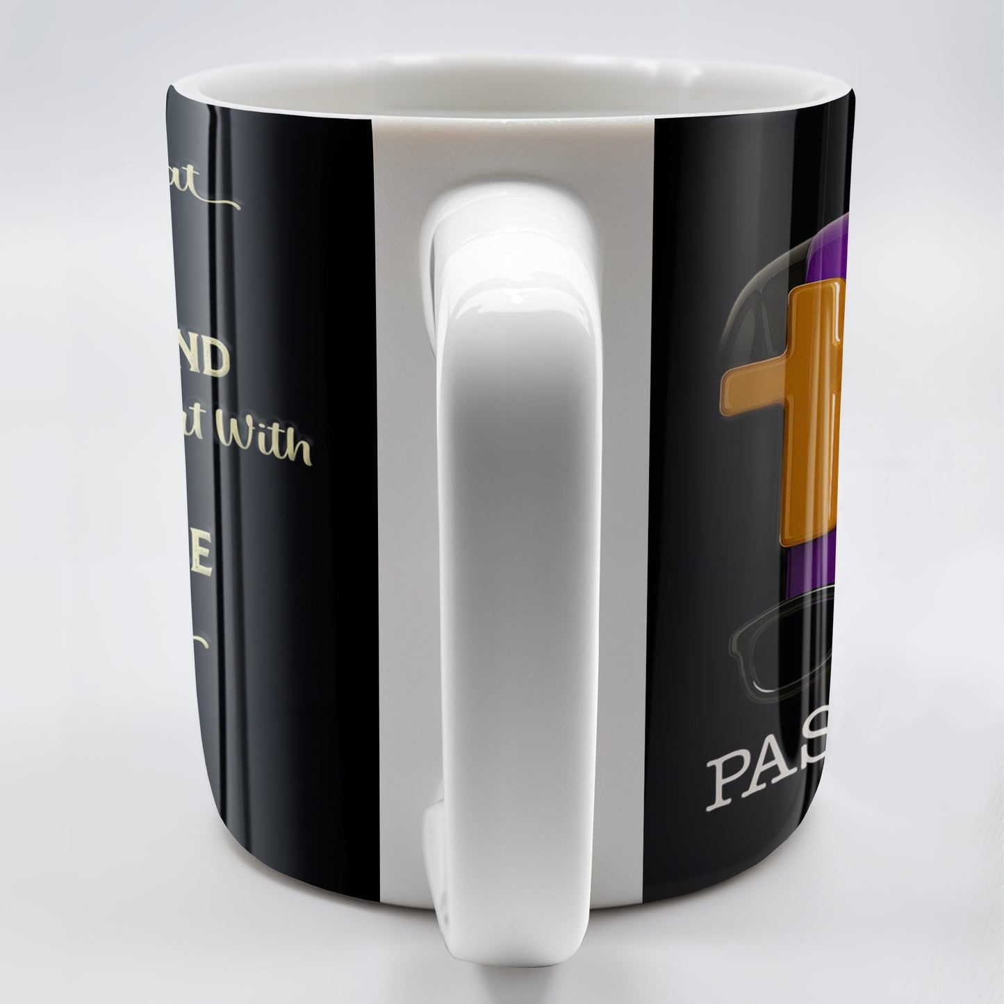 A Truly Great Pastor Is Hard To Find, Cross, Holy Bible And Glasses - Personalized Custom Coffee Mug - FTH072_MG
