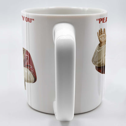 "Peace Be With You", Pope and Religious Vestments - Personalized Custom Coffee Mug - FTH075_MG