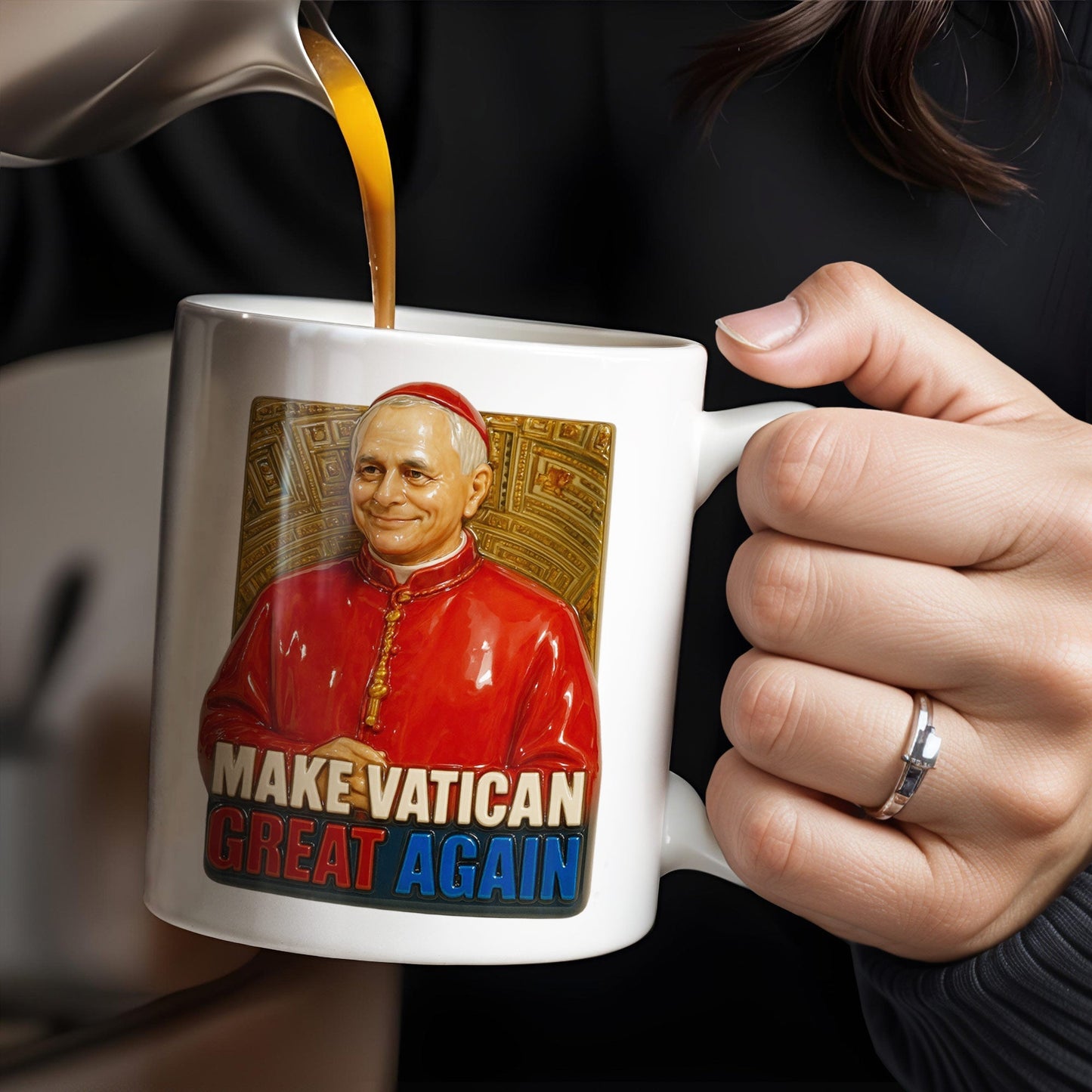 Make Vatican Great Again, Pope And Vatican Design - Personalized Custom Coffee Mug - FTH080_MG