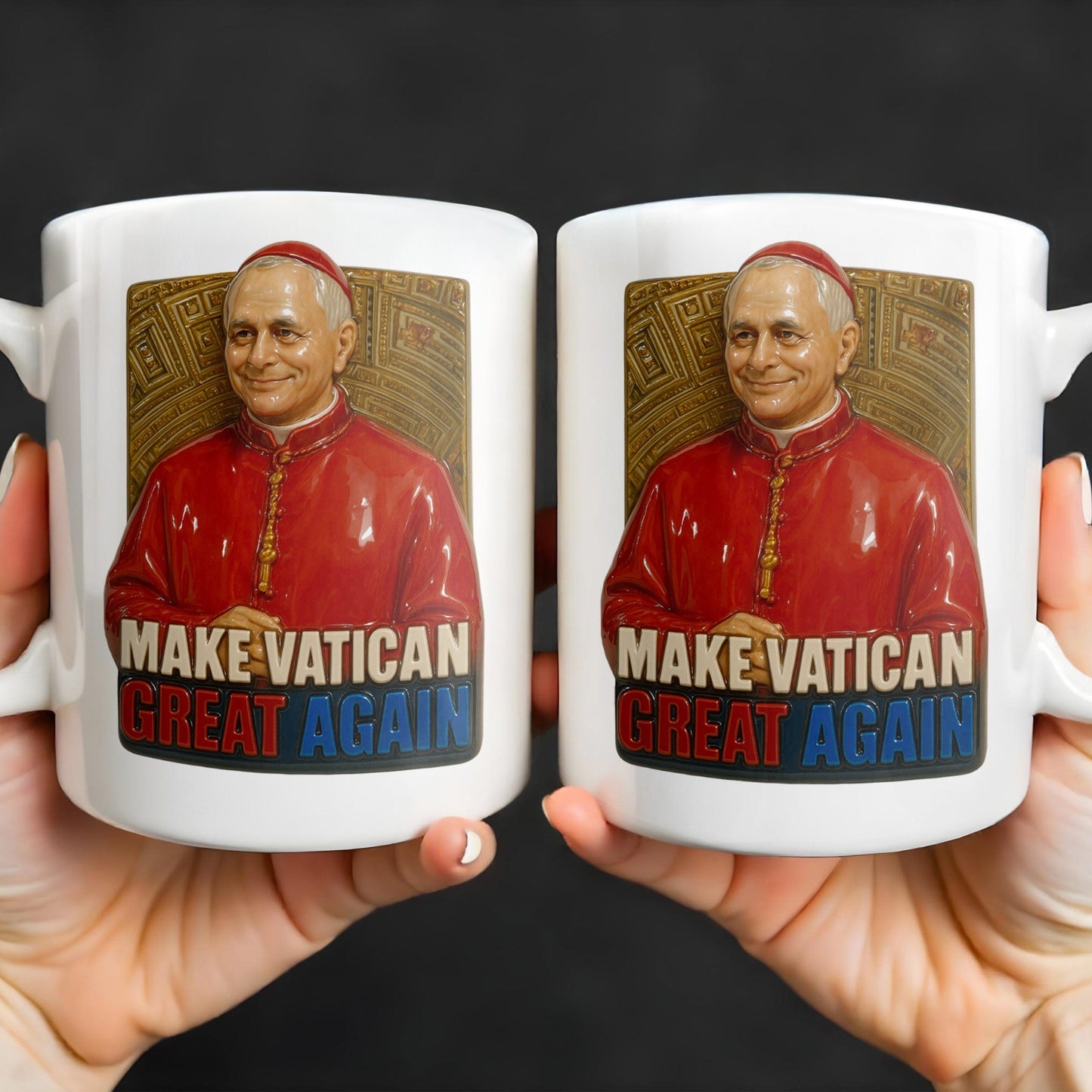 Make Vatican Great Again, Pope And Vatican Design - Personalized Custom Coffee Mug - FTH080_MG
