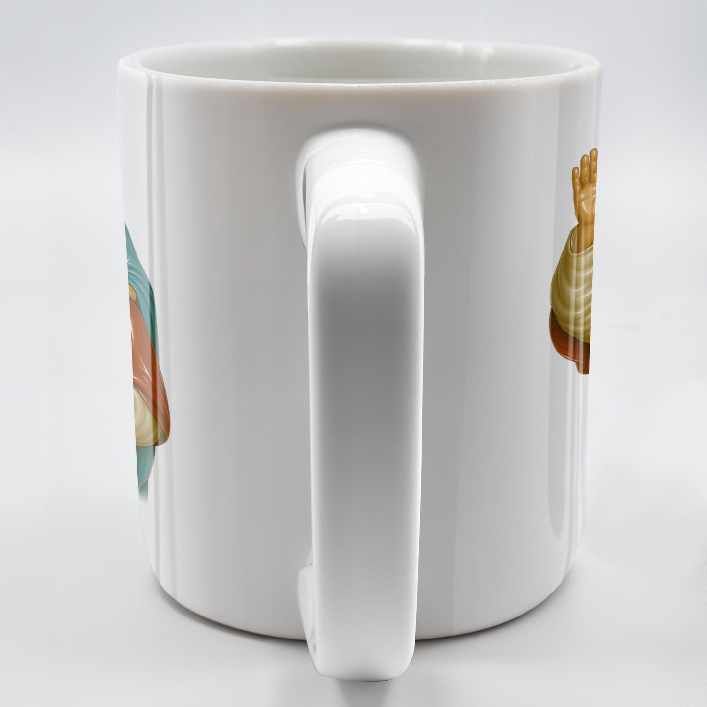Pope Leo XIV Coffee Mug Featuring Pope and Virgin Mary - Personalized Custom Coffee Mug - FTH083_MG