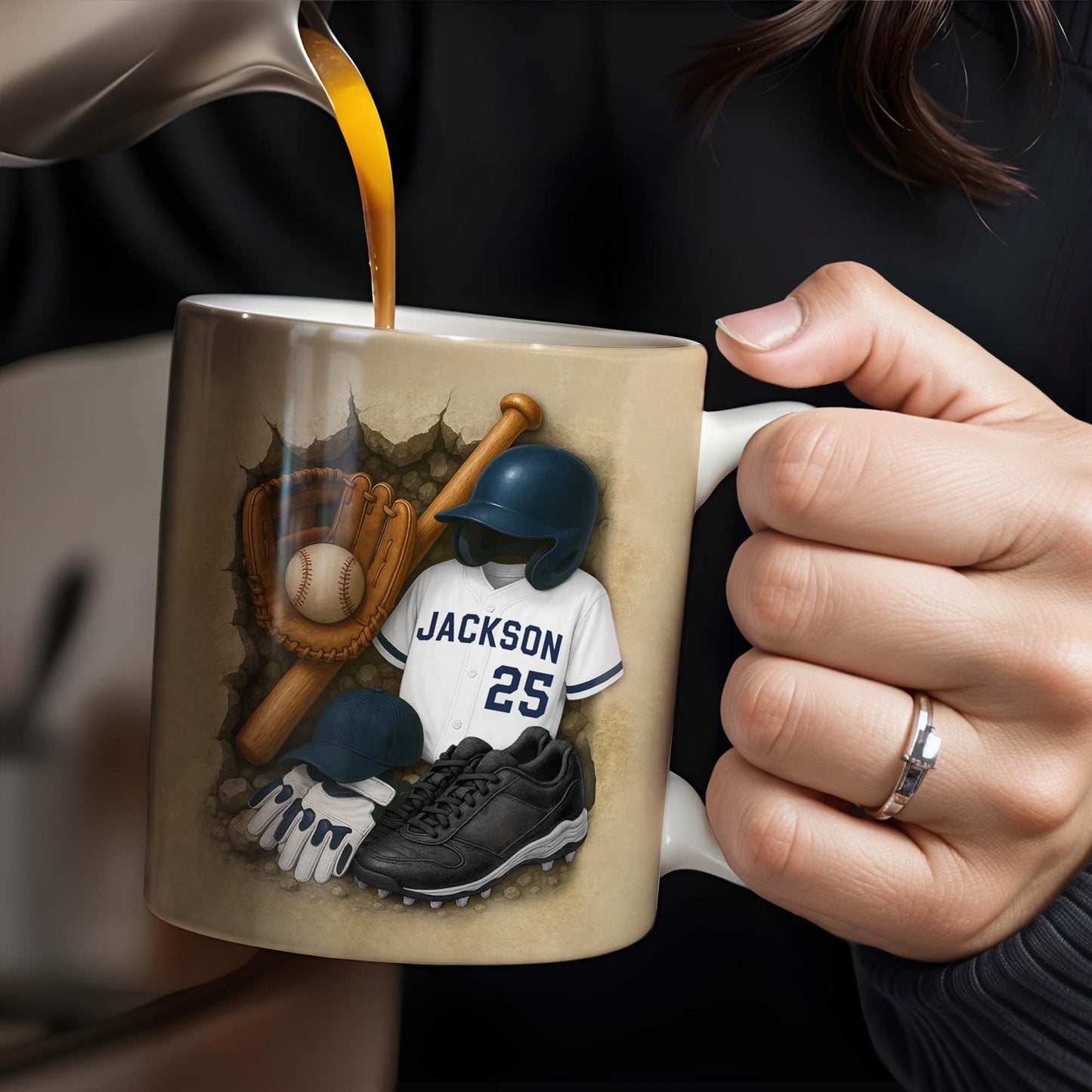 Celebrate Your Favorite Baseball Moments, Baseball and Sports Gear - Personalized Custom Coffee Mug - FTN006_MG