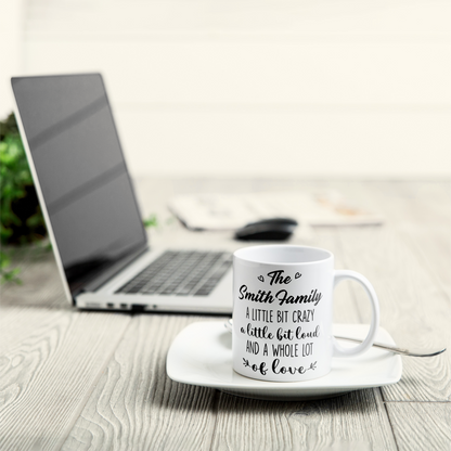 Family Forever Linked Together - Personalized Mug - Anniversary, Valentine's Day, Birthday Gift For Family Parents Wife Husband