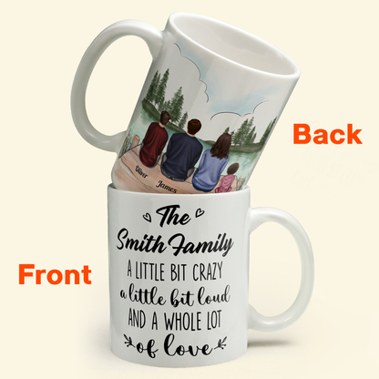 Family Forever Linked Together - Personalized Mug - Anniversary, Valentine's Day, Birthday Gift For Family Parents Wife Husband
