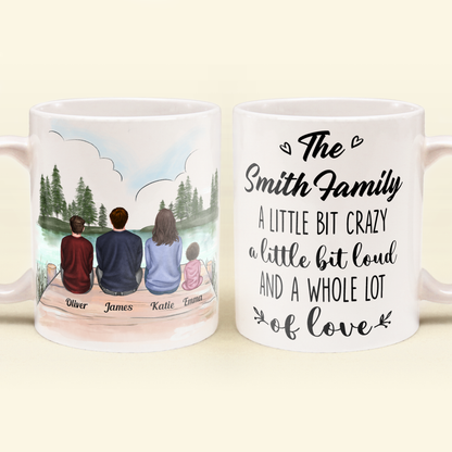 Family Forever Linked Together - Personalized Mug - Anniversary, Valentine's Day, Birthday Gift For Family Parents Wife Husband