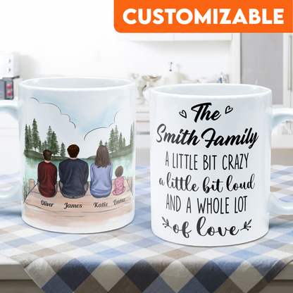 Family Forever Linked Together - Personalized Mug - Anniversary, Valentine's Day, Birthday Gift For Family Parents Wife Husband