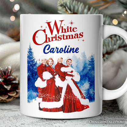 I'm Dreaming of a White Christmas Personalized Mug, 1954 Classic Holiday Inn Movie Gift with Custom Name