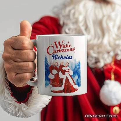 I'm Dreaming of a White Christmas Personalized Mug, 1954 Classic Holiday Inn Movie Gift with Custom Name
