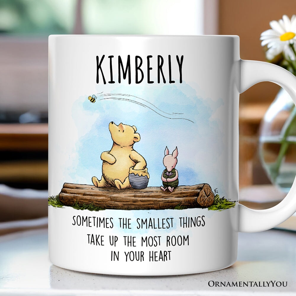Pooh Bear's Heartwarming Quote Personalized Mug, Sentimental Appreciation Gift