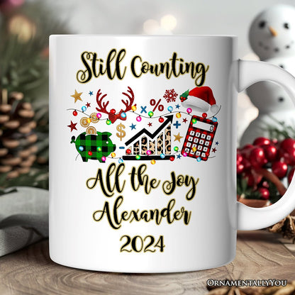 Personalized Mug Finance Professional Buffalo Plaid Christmas, Custom Accountant and Financial Advisor Gift