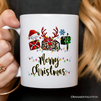Personalized Mug Postal Worker Buffalo Plaid Christmas Gift
