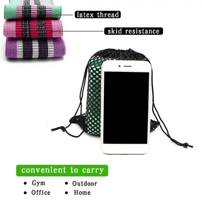 3-Piece Fitness Resistance Rubber Bands
