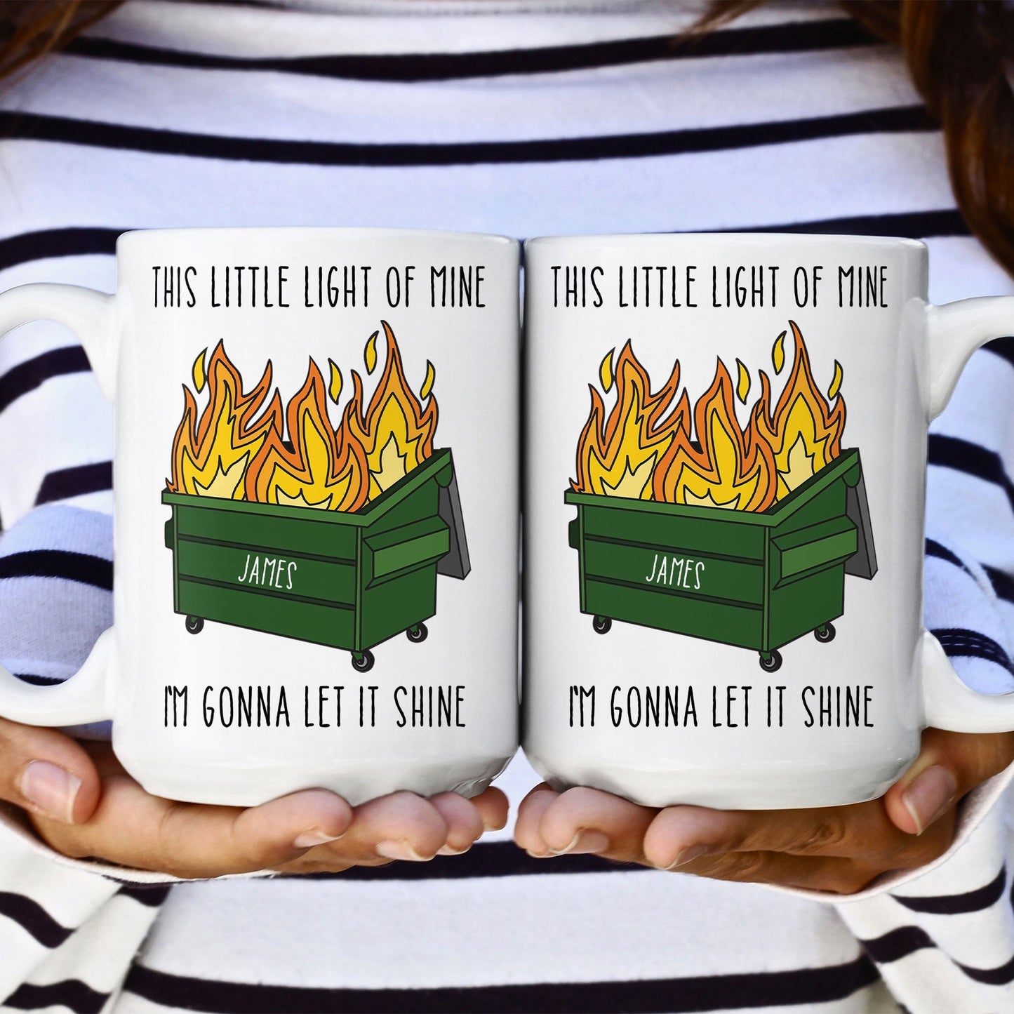 Funny Mug - Dumpster Fire - Fun Gifts For Coworkers, Boss, Friends, Family - Personalized Mug