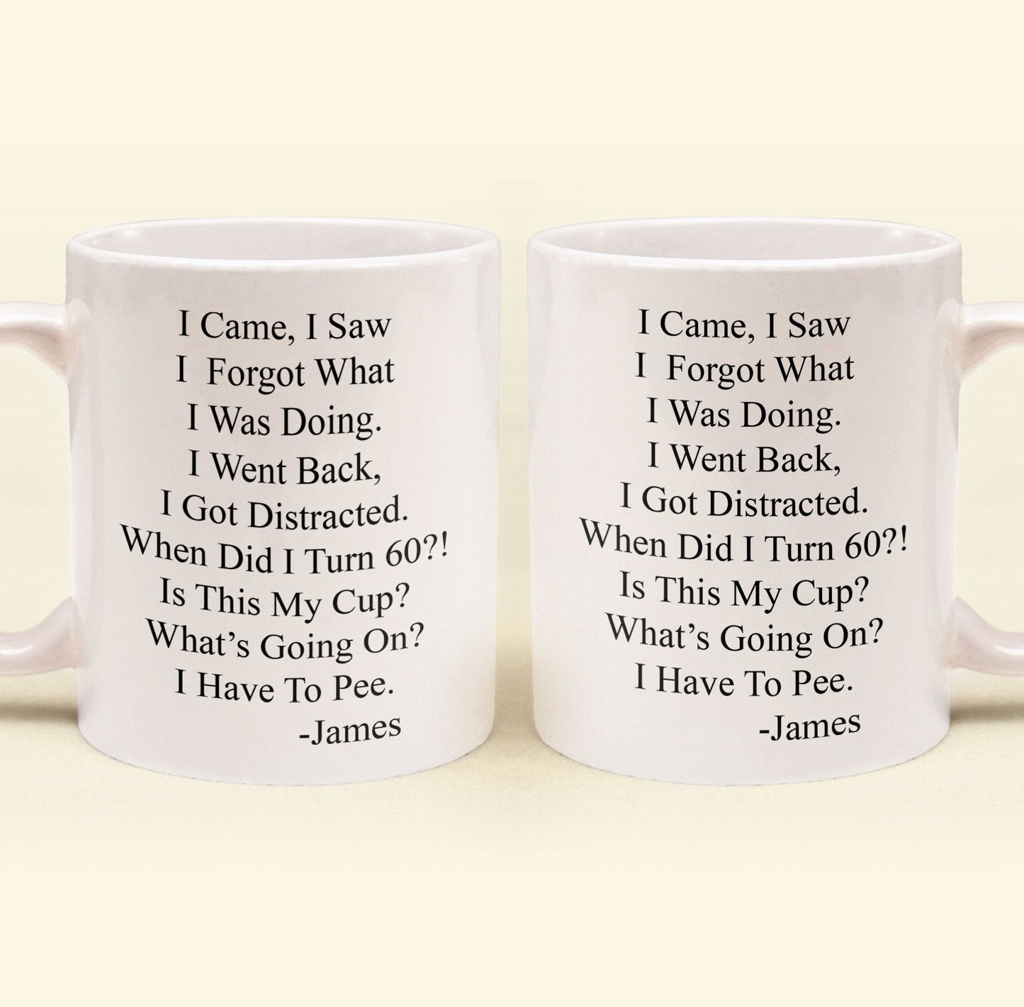Funny Mug - Old Age Birthday Gifts For Mother, Father, Grandma, Grandpa - Personalized Mug Gift For Dad - Gift For Dad - Gift For Grandpa