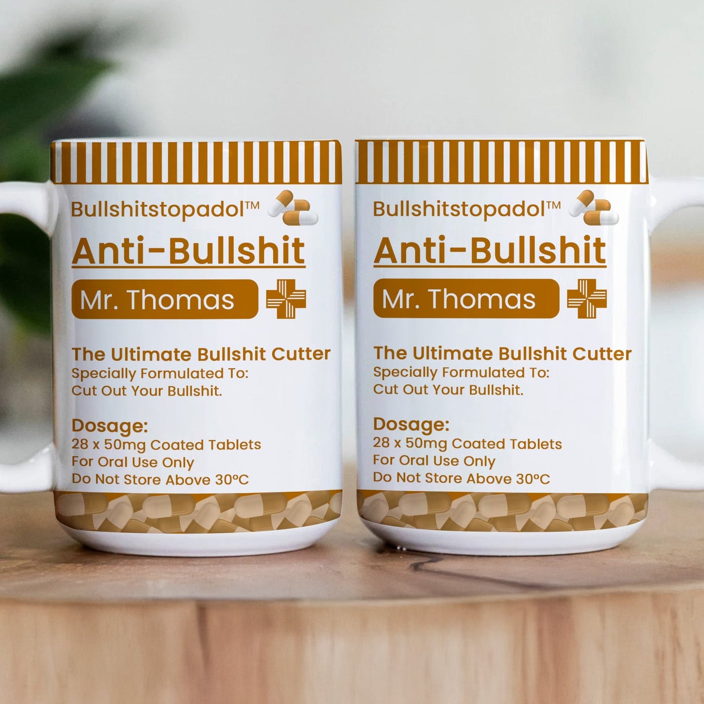 Funny Mug - Pill Prescription Ver 2 - Gifts For Coworkers, Friends, Boss - Personalized Mug