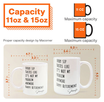 Funny Mug - Retirement - Fun Gifts For Coworker, Friends, Boss - Personalized Mug