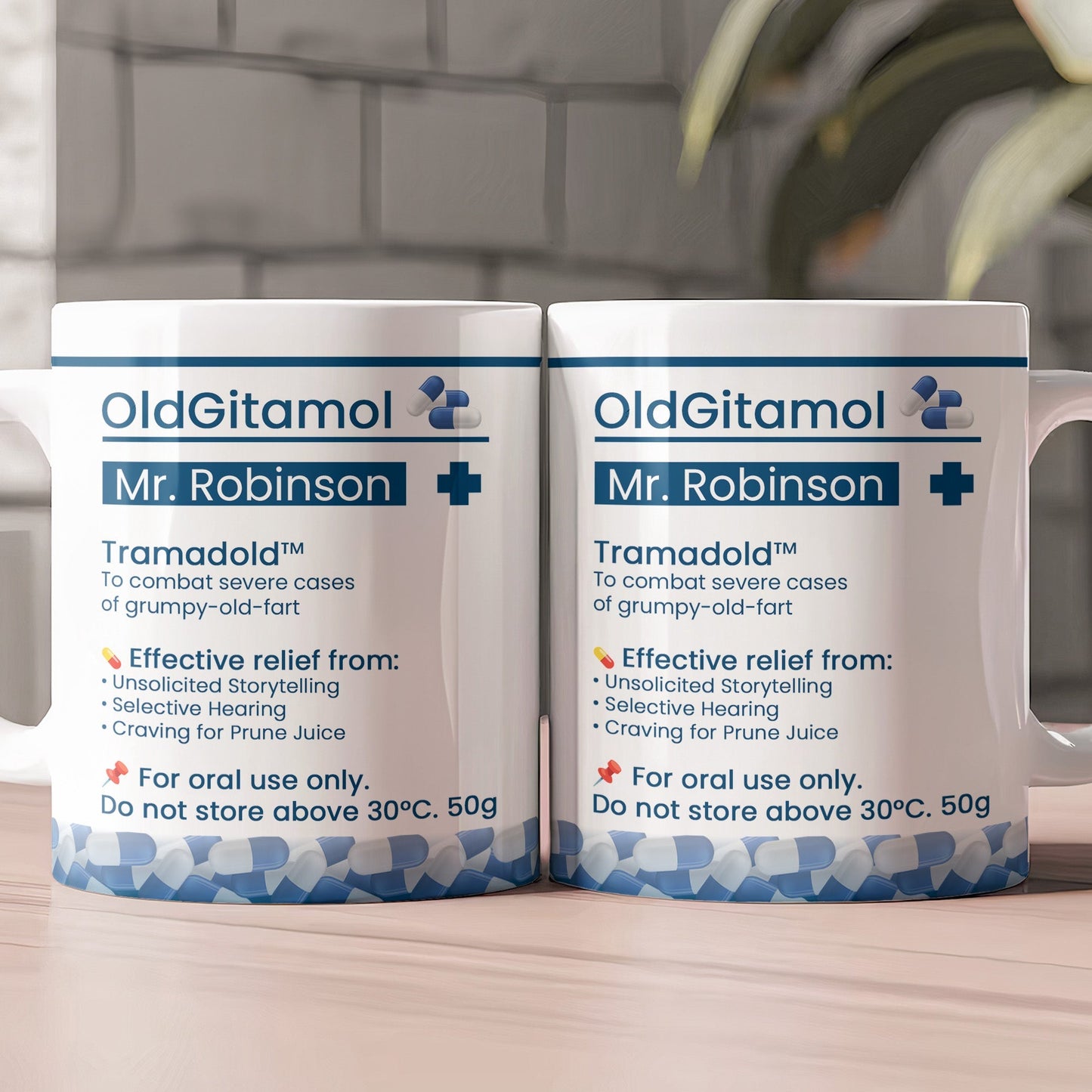 Funny Mug - Retirement Pill Prescription - Gifts For Coworkers, Friends, Boss - Personalized Mug