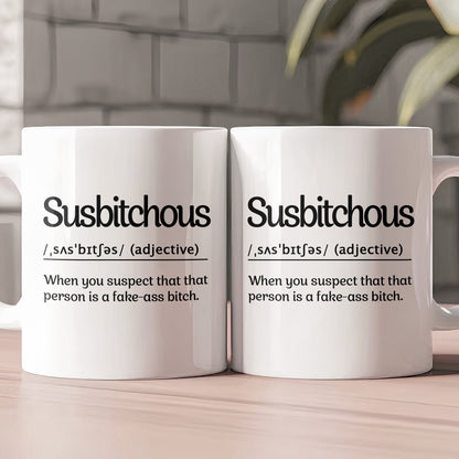 Funny Mug - Word Of The Day Version 1 - Elephant Gift, Exchange Gifts For Coworker - Personalized Mug
