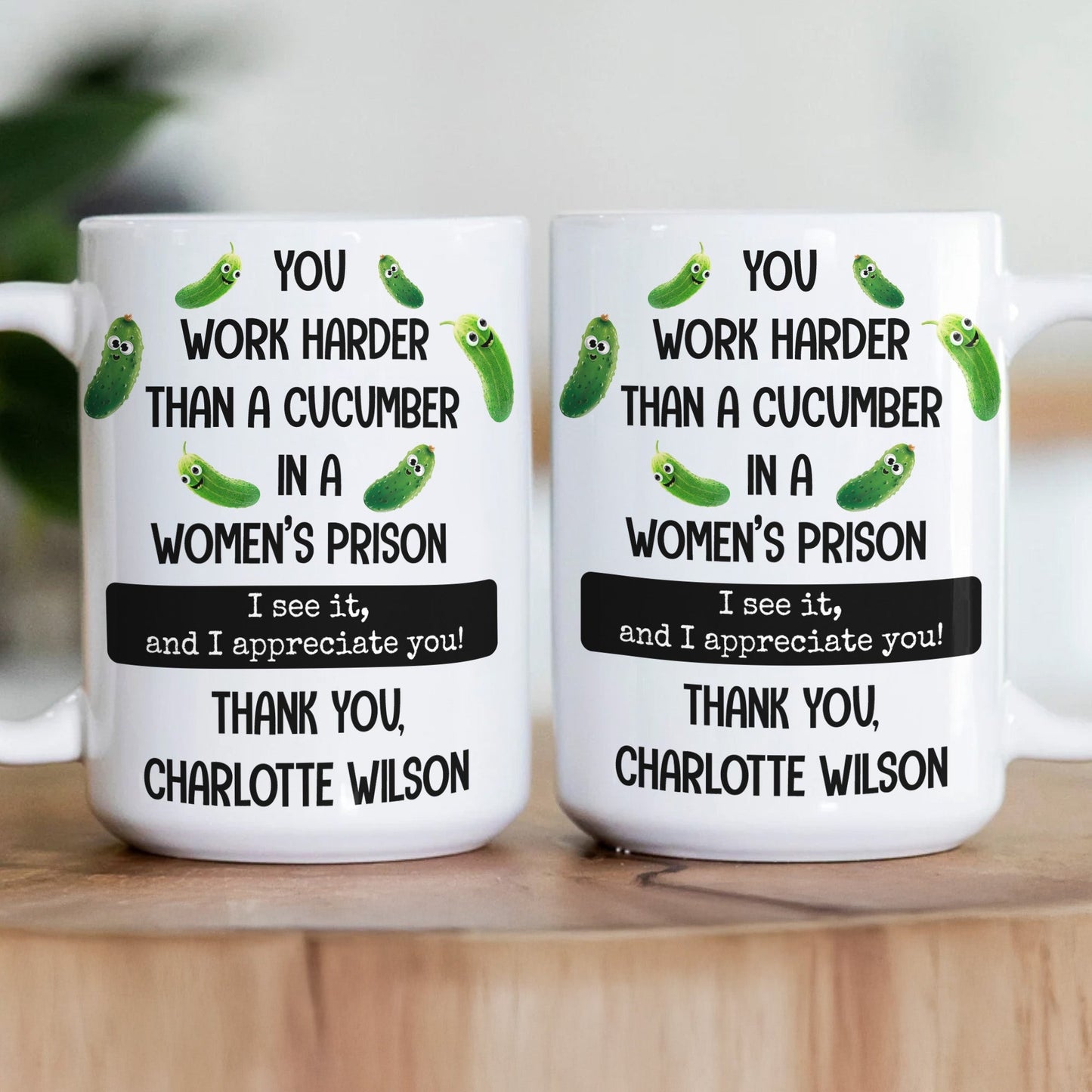 Funny Thank You Gift For Team, Employee, Mentee, Coworkers - Gag Gift - Personalized Mug
