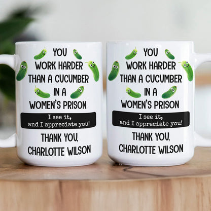 Funny Thank You Gift For Team, Employee, Mentee, Coworkers - Gag Gift - Personalized Mug