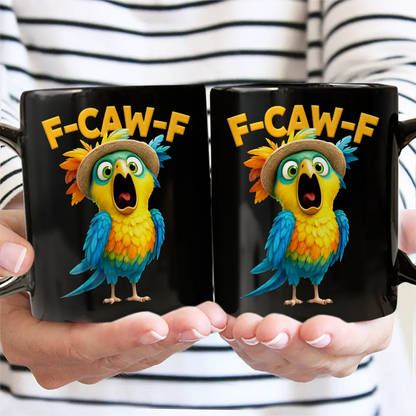 Funny Chicken F-Caw-F - Personalised Mug