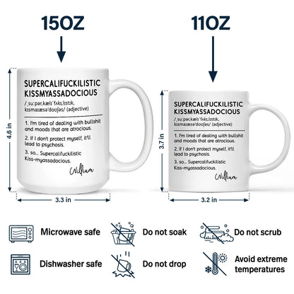 Funny Cowokers Supercalifuckilistic - Personalized Mug