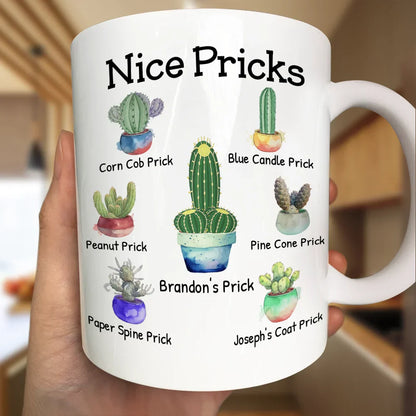 Funny Mug Nice Pricks - Personalized Mug