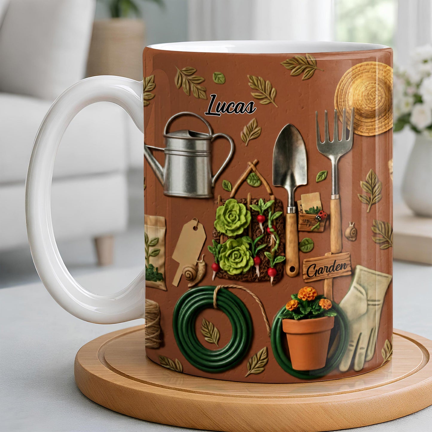 Celebrate Your Love For Gardening - Personalized Custom Coffee Mug - GAR030_MG