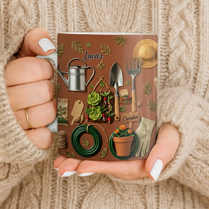 Celebrate Your Love For Gardening - Personalized Custom Coffee Mug - GAR030_MG