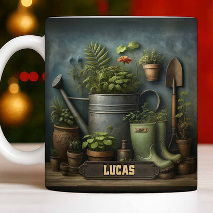 Immerse Yourself In The Beauty Of Nature, Plants And Gardening Essentials - Personalized Custom Coffee Mug - GAR031_MG