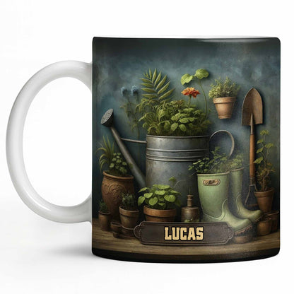 Immerse Yourself In The Beauty Of Nature, Plants And Gardening Essentials - Personalized Custom Coffee Mug - GAR031_MG