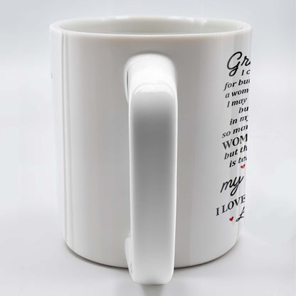 Love From Grandma To Granddaughter With Pansy Flower - Personalized Custom Coffee Mug - GDT021_MG