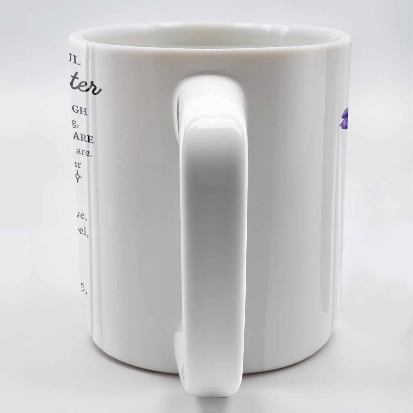 Granddaughter Spirit Shine Bravery Strength Love Pansy Flower Mug - Personalized Custom Coffee Mug - GDT102_MG