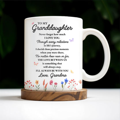 Gift Of Life And Love Between Grandma And Granddaughter - Personalized Custom Coffee Mug - GDT121_MG