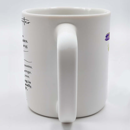 To My Granddaughter, Learn and Love, Pansy Flowers - Personalized Custom Coffee Mug - GDT134_MG