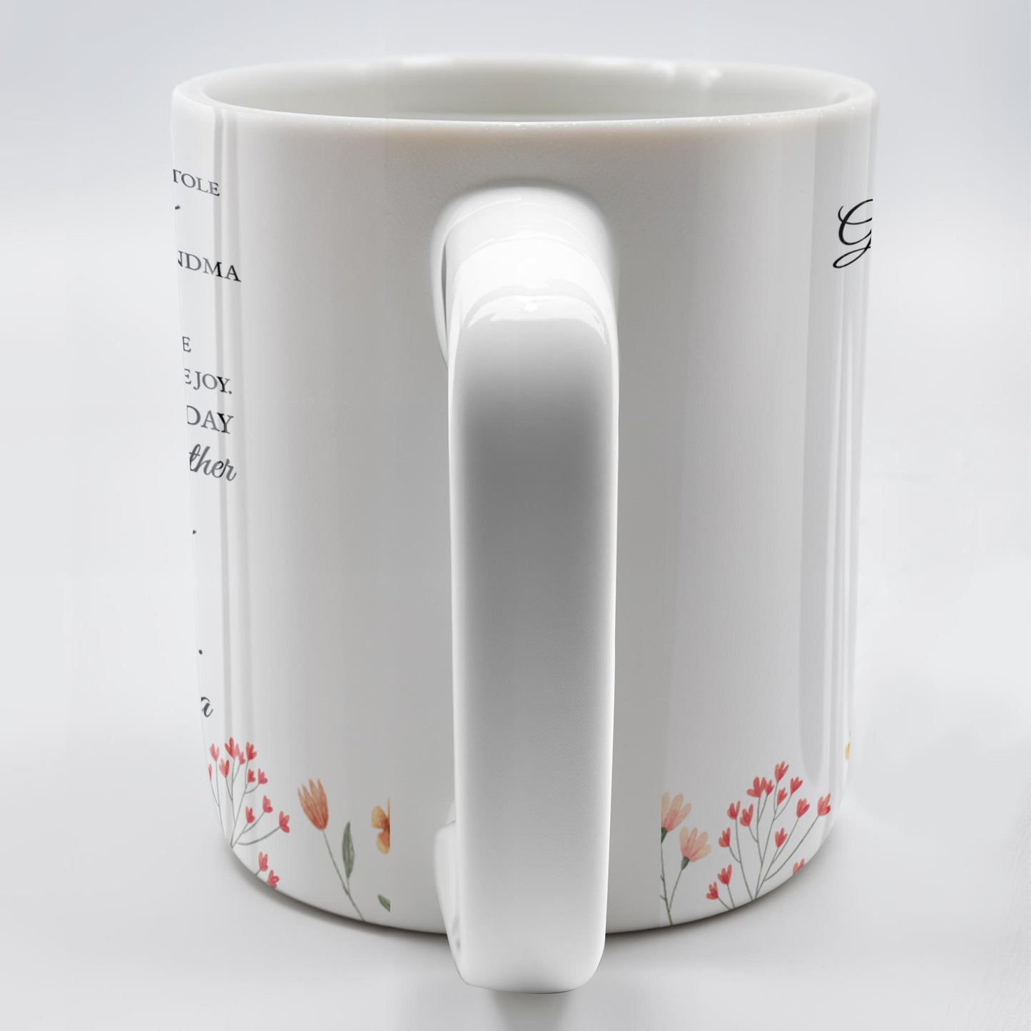 To My Great Granddaughter, Once Upon A Time, Flowers and Hearts - Personalized Custom Coffee Mug - GDT243_MG
