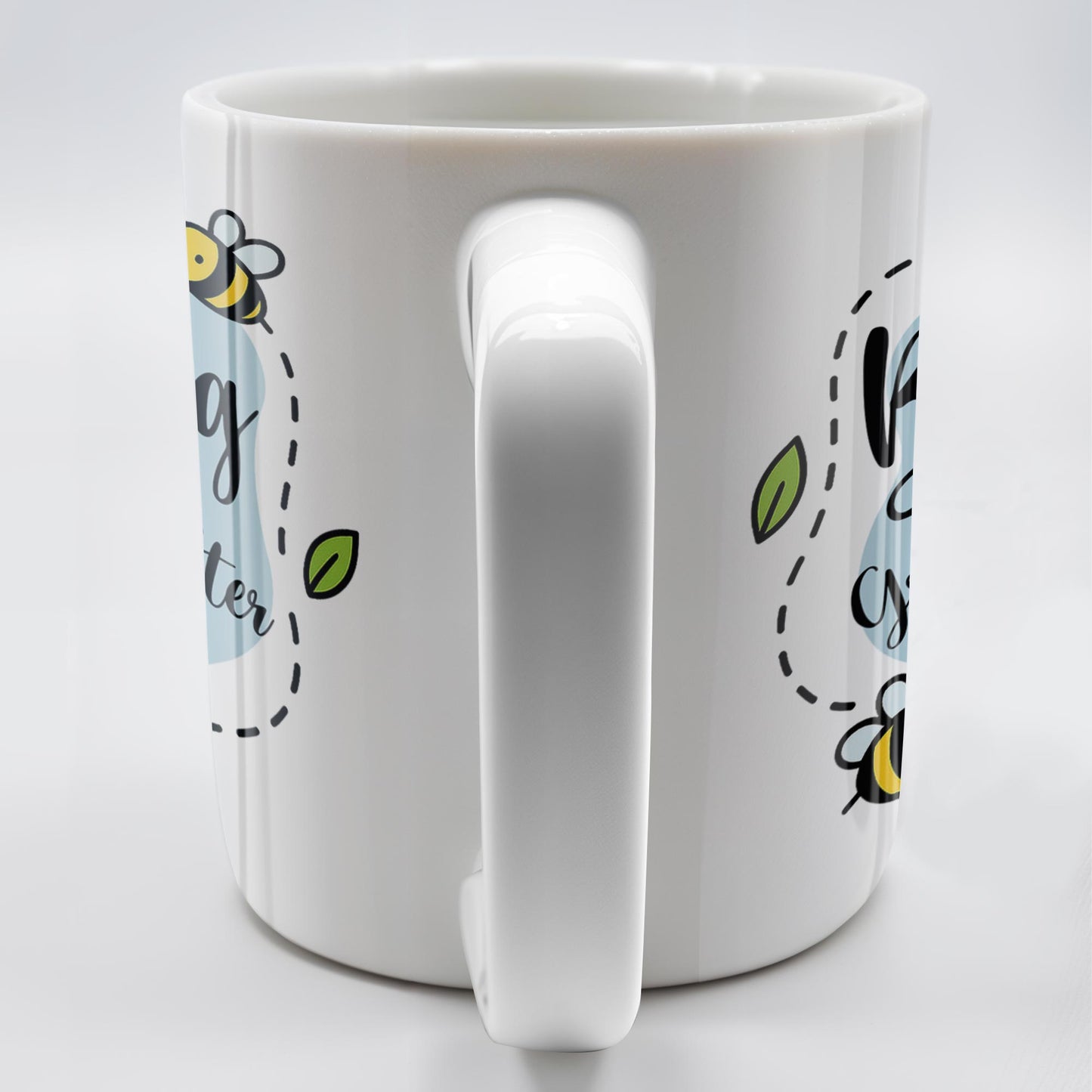 Thanks for Bee-ing an Amazing Granddaughter, Bees and Flowers - Personalized Custom Coffee Mug - GDT310_MG