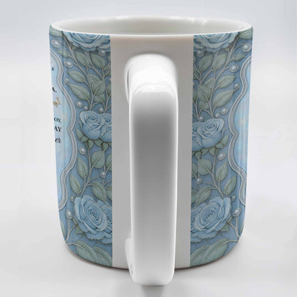 To My Granddaughter, Once Upon A Time, Roses And Butterflies - Personalized Custom Coffee Mug - GDT403_MG