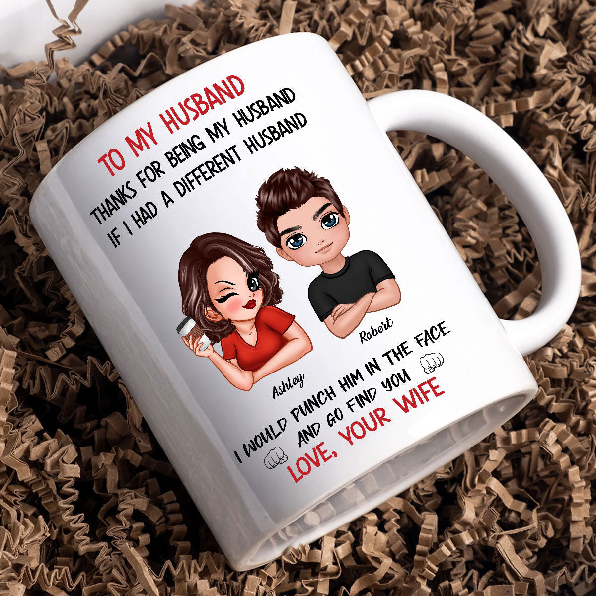 To My Husband If I Had Different Husband Personalized Mug, Funny Father's Day gift for him