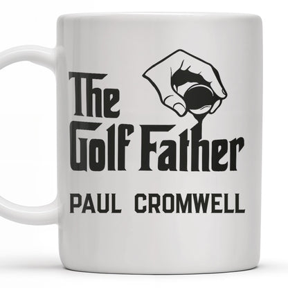 The Golf Father, Hand Holding Golf Ball - Personalized Custom Coffee Mug - GOLF001_MG