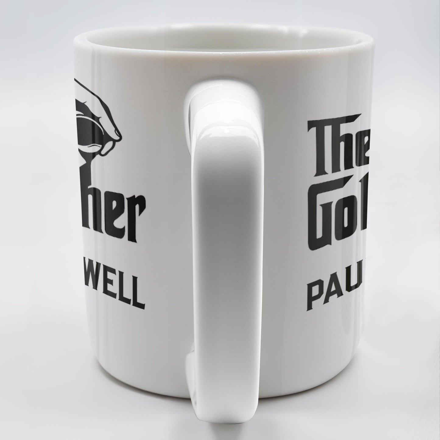 The Golf Father, Hand Holding Golf Ball - Personalized Custom Coffee Mug - GOLF001_MG