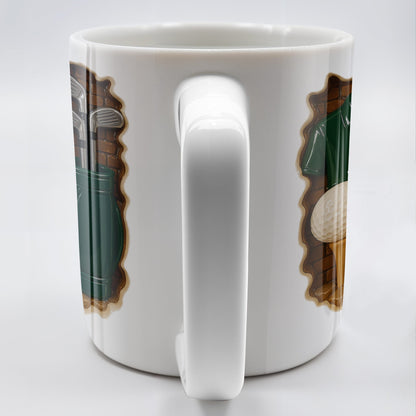 Celebrate Your Love for Golf, Golf Shirt, Golf Balls, Golf Clubs, Golf Bag - Personalized Custom Coffee Mug - GOLF005_MG