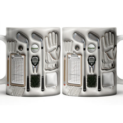 Golf Essentials For Every Golfer - Personalized Custom Coffee Mug - GOLF011_MG