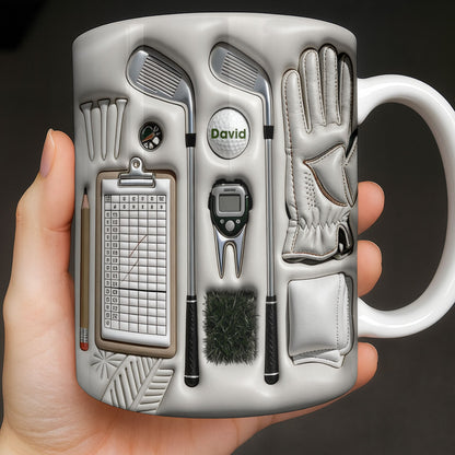 Golf Essentials For Every Golfer - Personalized Custom Coffee Mug - GOLF011_MG
