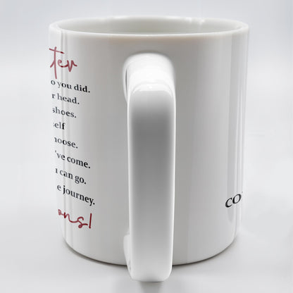 To My Daughter, You Believed You Could, So You Did, Graduate Cap and Gown - Personalized Custom Coffee Mug - GRAD014_MG