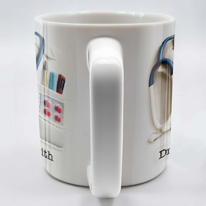 Celebrate Everyday Heroes With Medical Professional Gifts, Stethoscope And Mask - Personalized Custom Coffee Mug - GRAD040_MG
