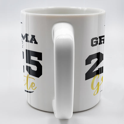 Proud Grandma Of A Class Of 2025 Graduate, Graduation Cap and Diploma - Personalized Custom Coffee Mug - GRAD266_MG