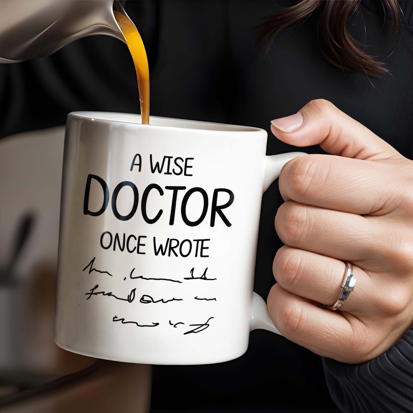 A Wise Doctor Once Wrote Coffee Mug For Medical Professionals - Personalized Custom Coffee Mug - GRAD276_MG